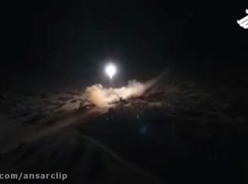 فیلم لحظه برخورد موشک از داخل پایگاه عین الاسد