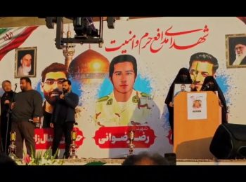 ویدئویی زیبا از تشییع چند صد هزار نفری شهدای مدافع امنیت در مشهد مقدس