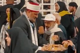 موکب علمای اهل سنت فلسطین در پیاده روی اربعین