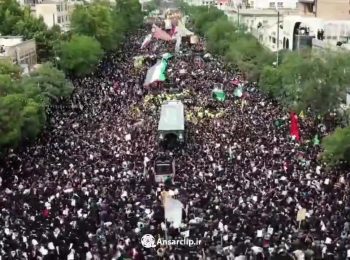 کلیپی زیبا از موج ۳ میلیونی مردم مشهد در تشییع سیدالشهدای خدمت